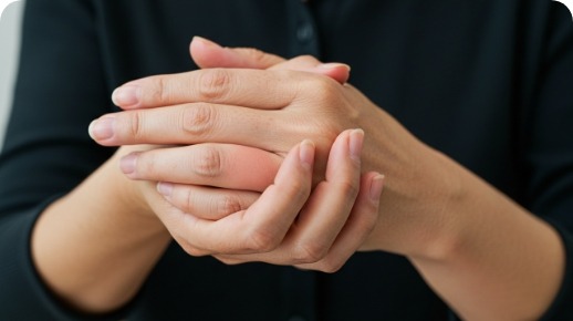 허리 통증과 함께 부종 동반