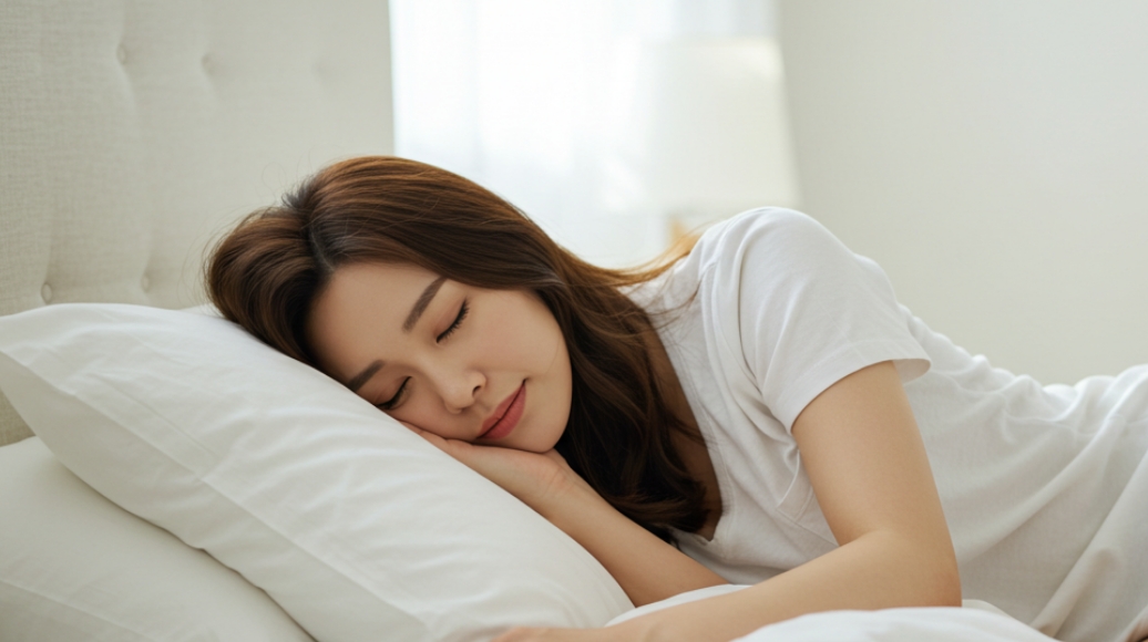 옆으로 누워자는 수면 습관